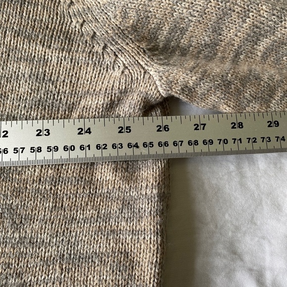 Atlas for Men Medium Knit Men's Tan/Gray Long Sleeve Zip Up Cardigan Size 3XL - Picture 8 of 12